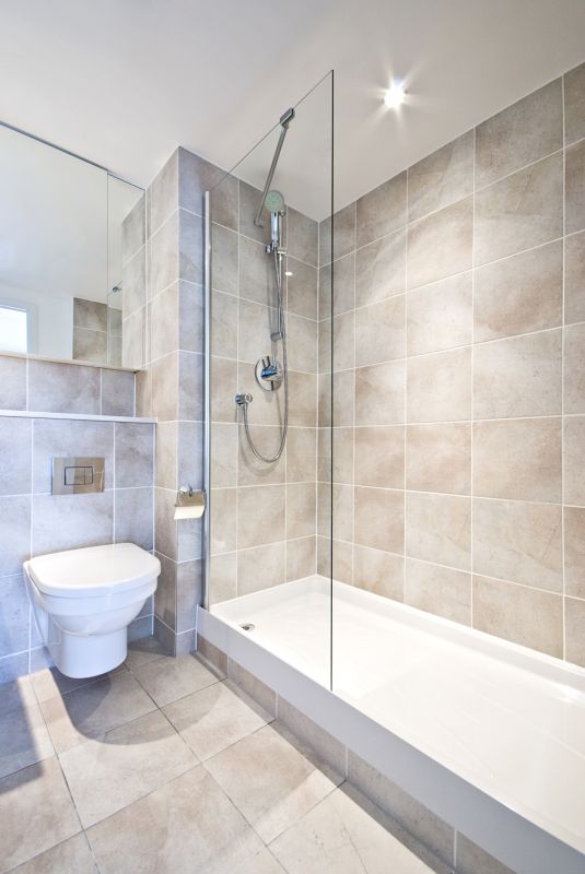 Contemporary Shower with Niche Storage